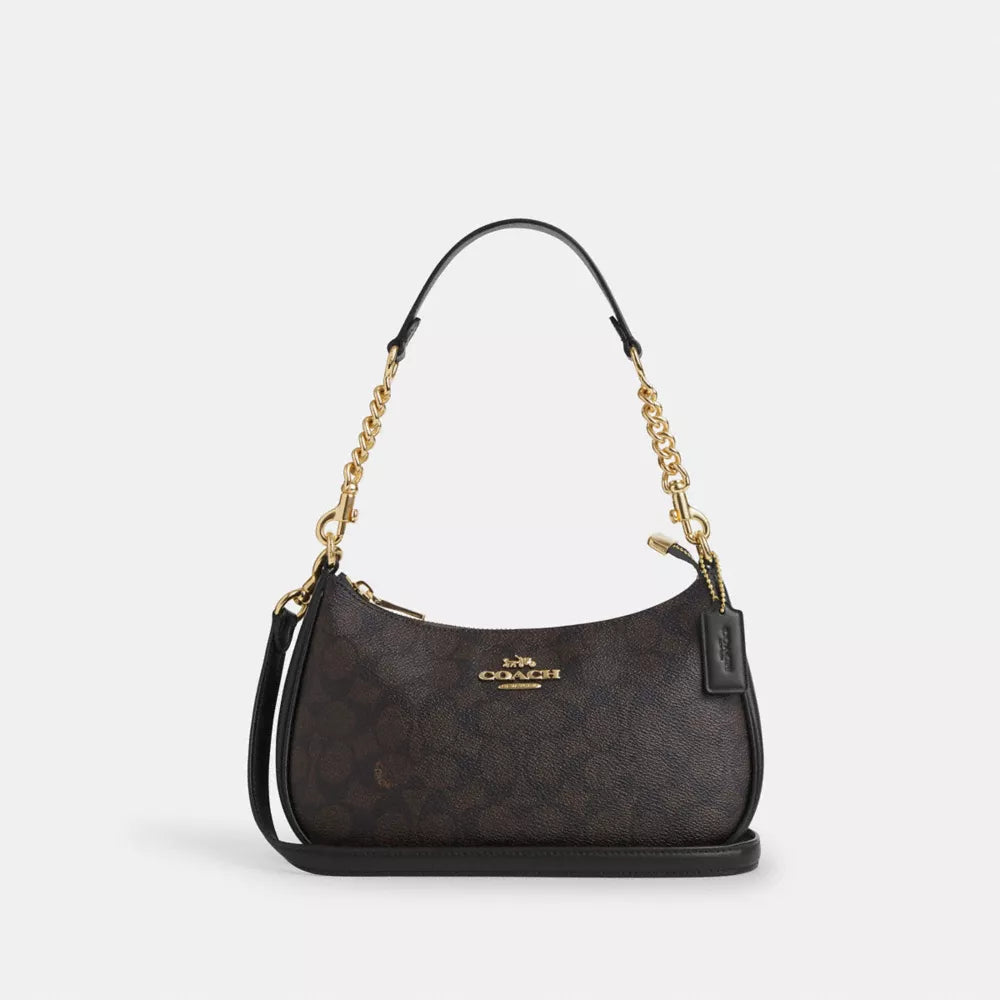 Teri Shoulder bag in signature canvas