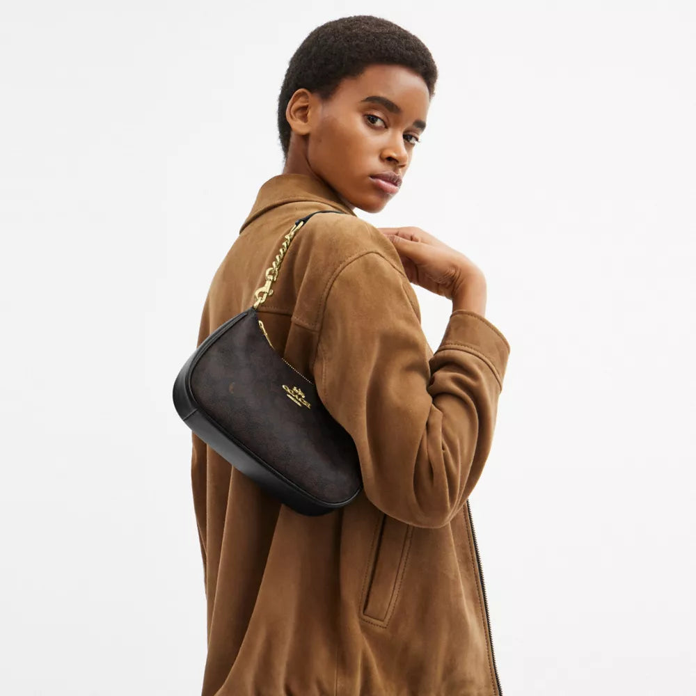 Teri Shoulder bag in signature canvas