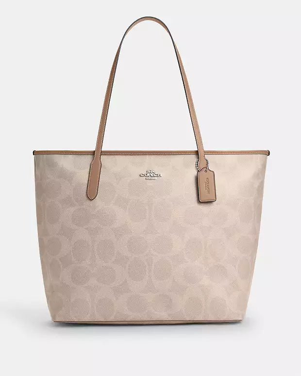 Large City Tote bag in Maxi Signature Canvas